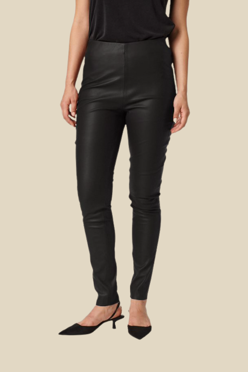 Kaylee Straight Faux Leather Pants – The Old Mill