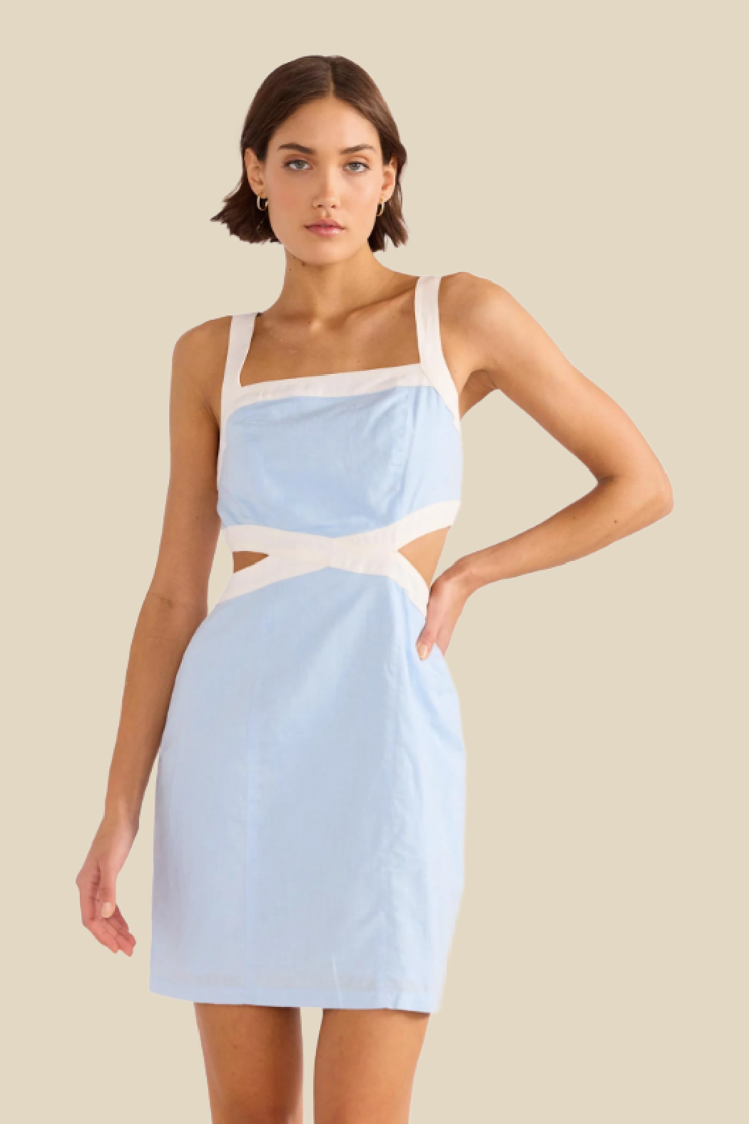 Pandora Contrast Mini Dress