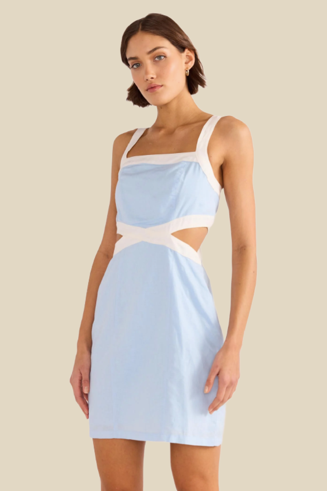 Pandora Contrast Mini Dress