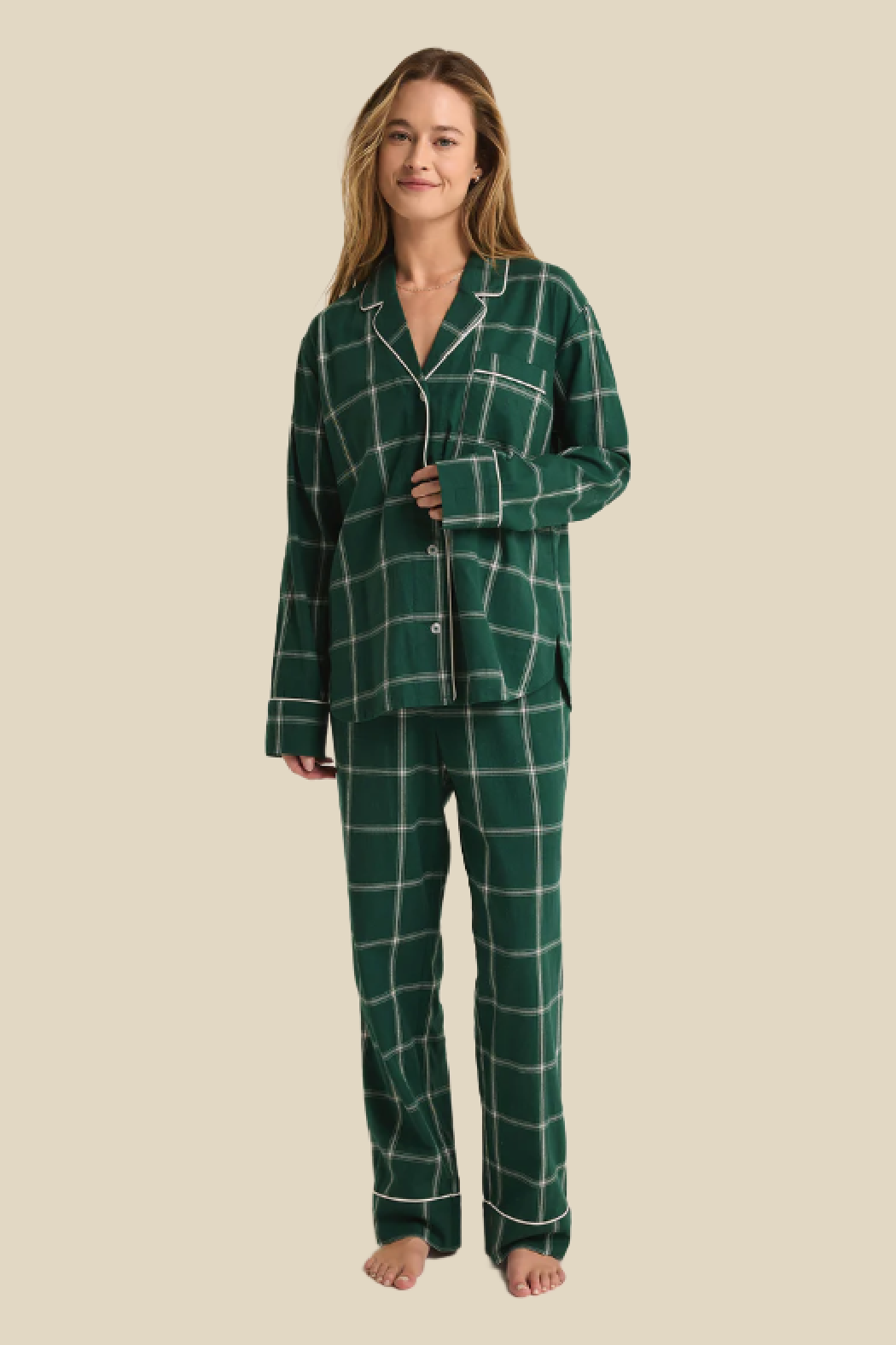 Dreamer Plaid Flannel Set