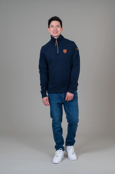 Vincent Oxford Half-Zip Sweatshirt