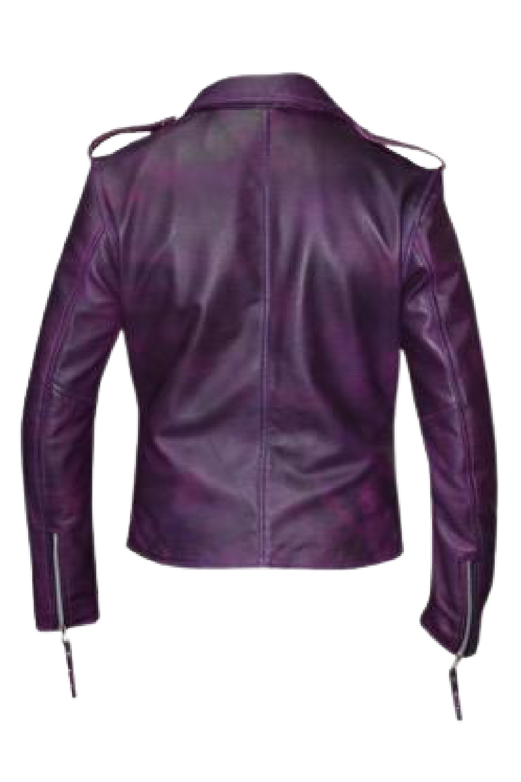 Dark purple store leather jacket