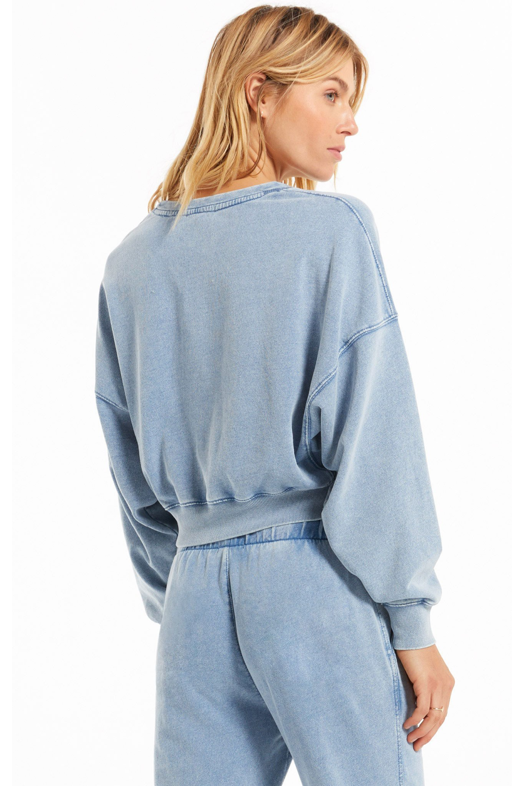 Denim sweatshirt sale