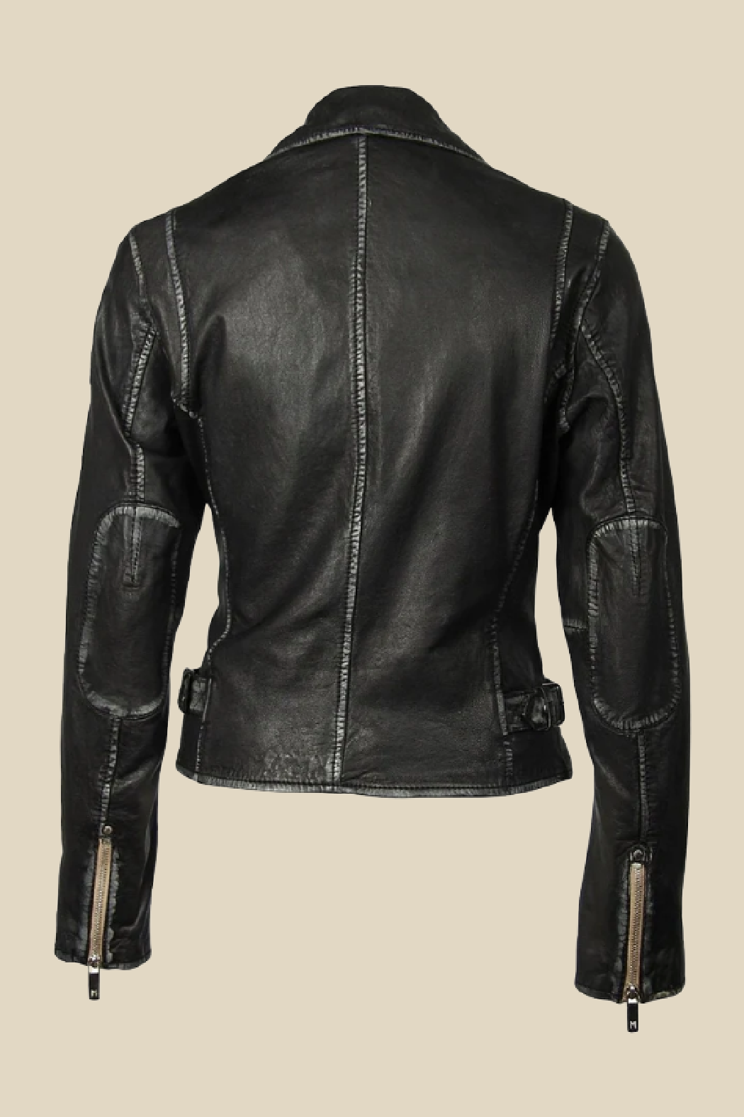 Lamarque- Sofia Fit Leather Shell Top- Black - Dukes Online