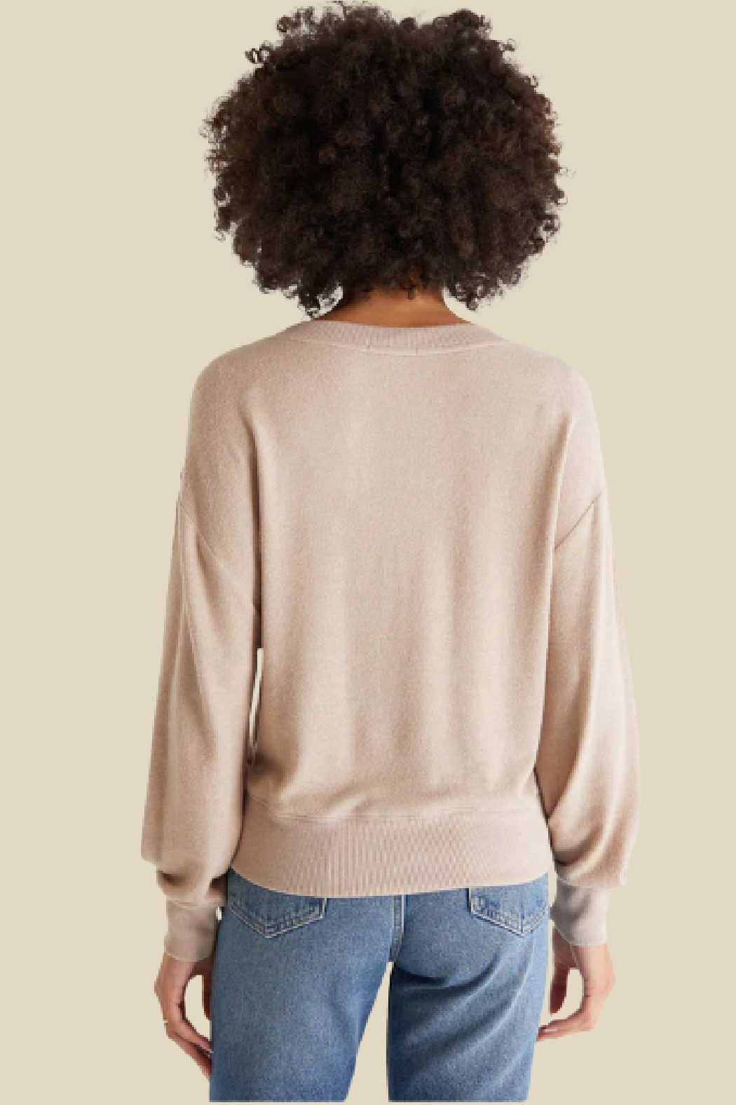 Marled v outlet neck sweater